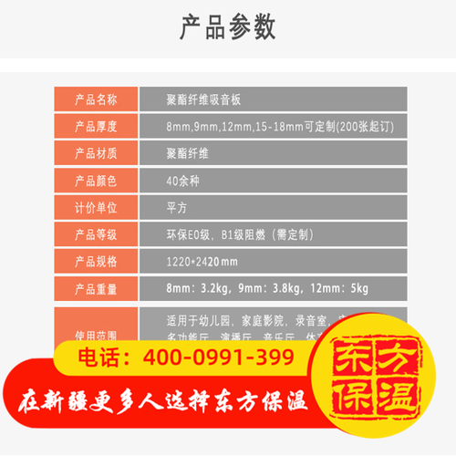 吸音板参数